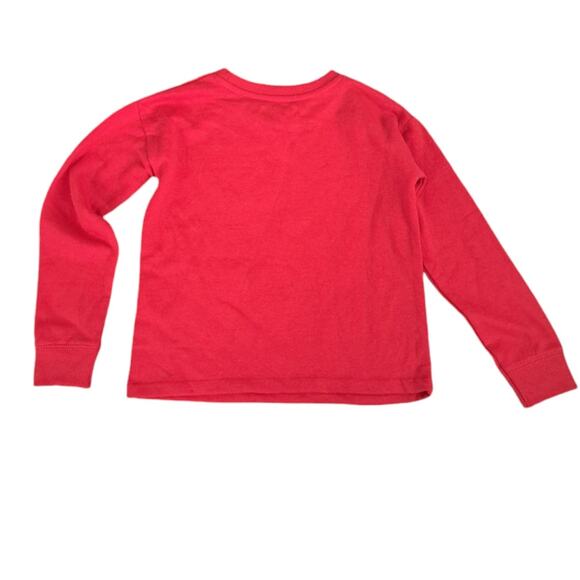 NWT C&C Kids California Red Pullover Christmas Elfie Holiday Sweatshirt M 7/8 - Picture 5 of 5